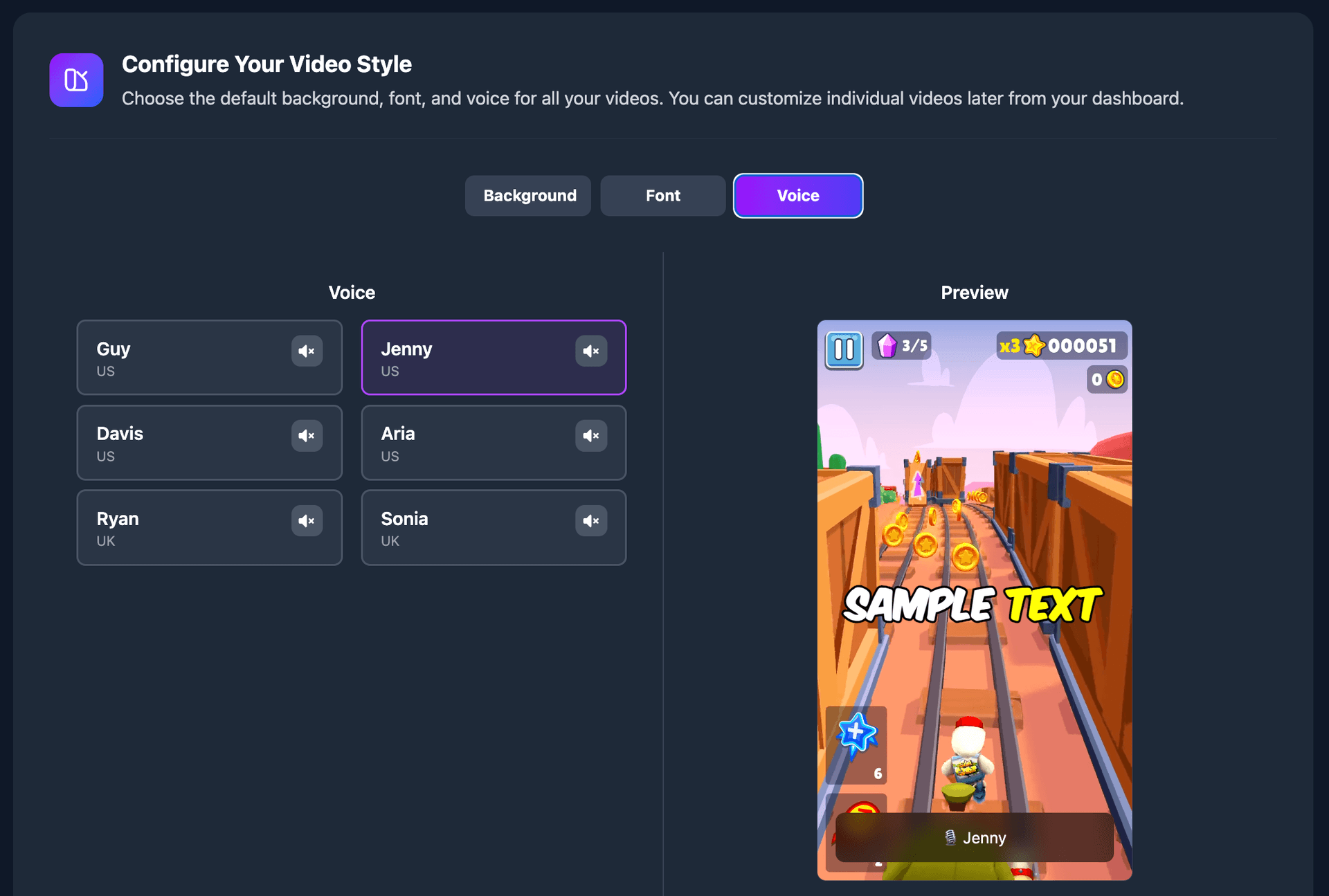 Customize Style Interface